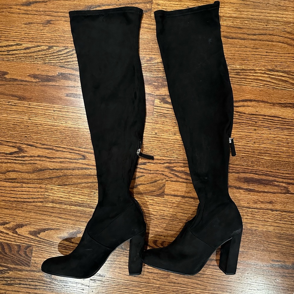 Steve Madden Black Over-the-Knee Boots